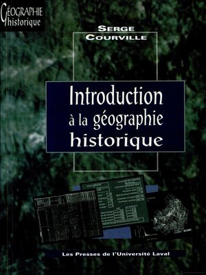 cover image of Introduction à la géographie historique